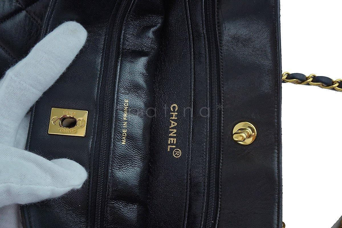 Chanel Black Classic Quilted Shopper Tote Bag 24k Gold Plated - Image 10