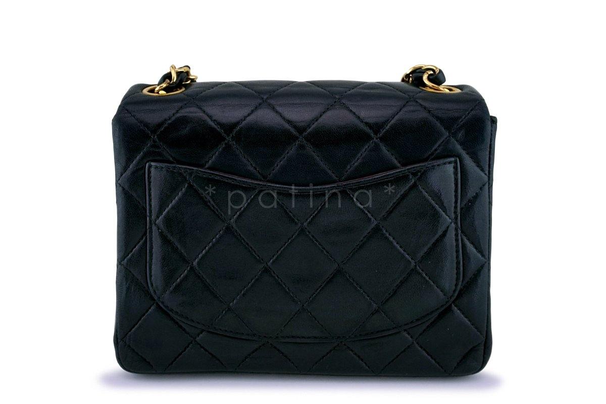 Chanel Black Classic Quilted Square Mini Flap Bag 24k GHW - Image 5