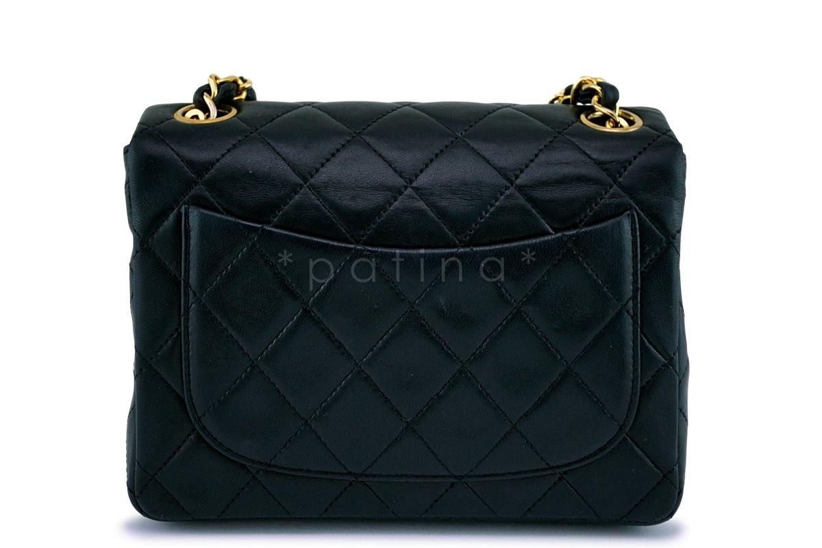 Chanel Black Classic Quilted Square Mini Flap Bag 24k GHW - Image 5