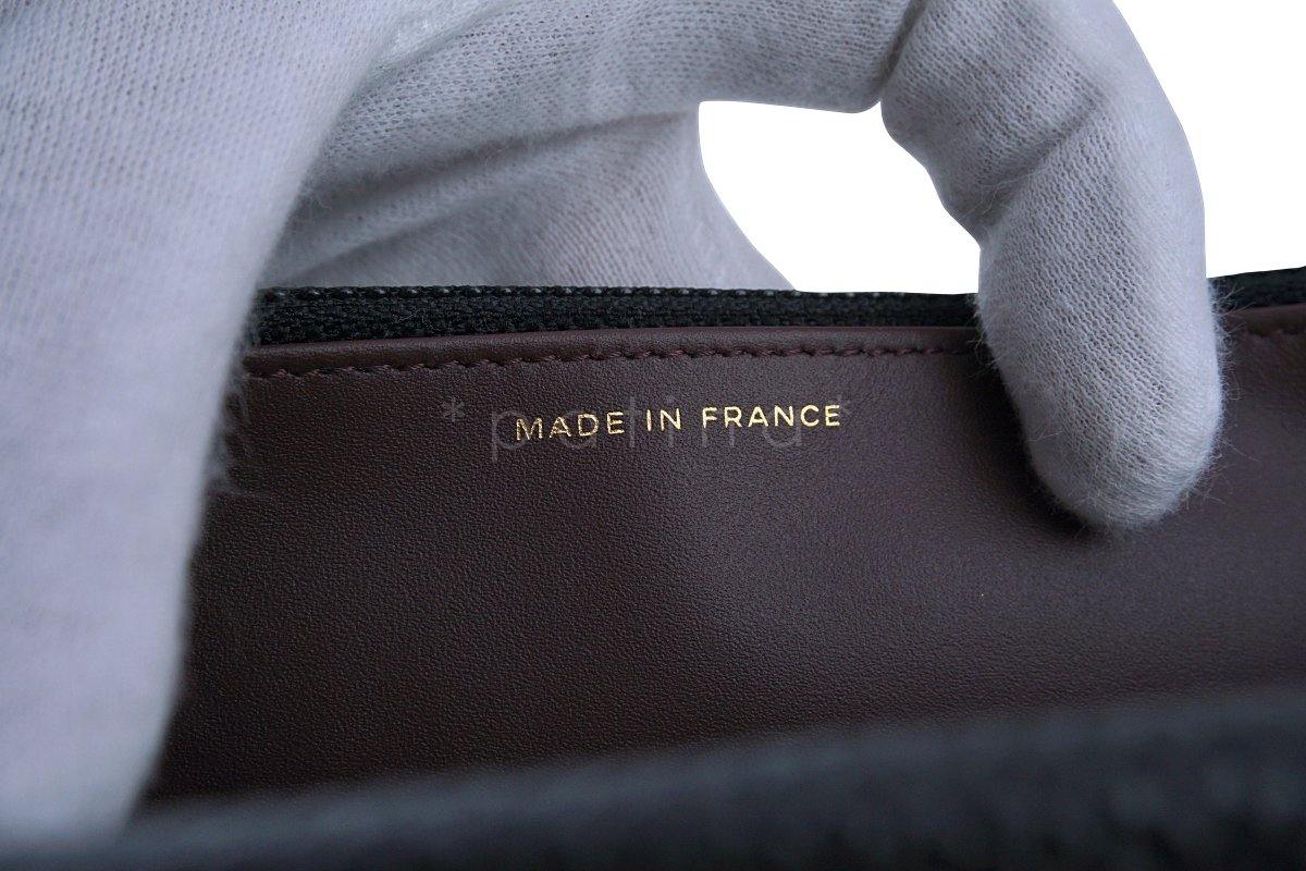 Chanel Black Classic Quilted WOC Wallet on Chain Flap Bag GHW - Image 11