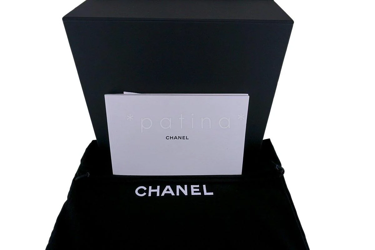 Chanel Black Grained Medium Double Carry Classic Flap Bag - Image 14