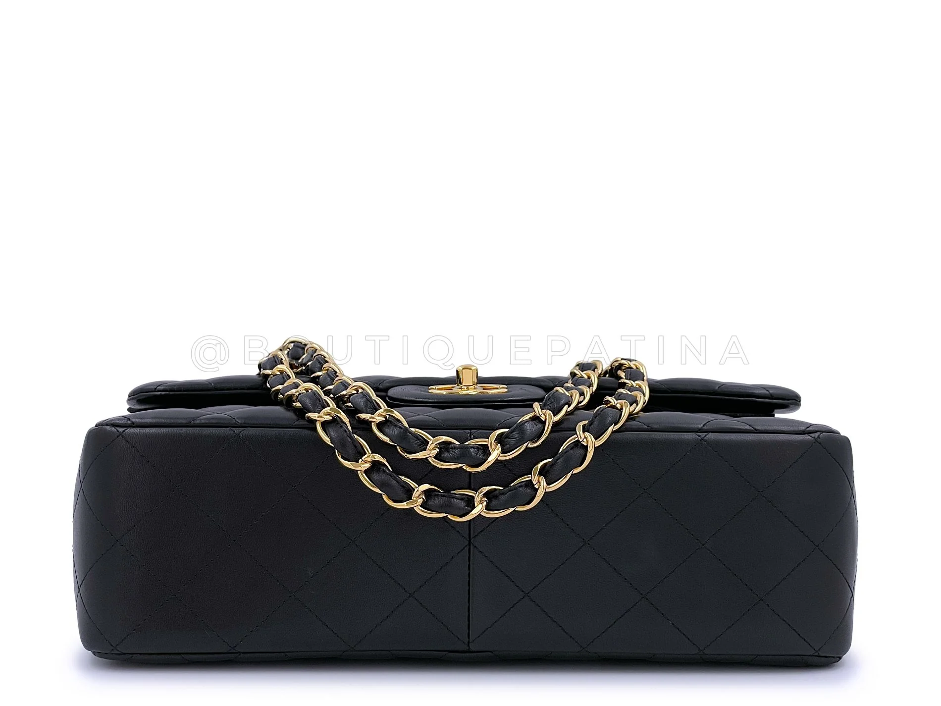 Chanel Black Jumbo Classic Double Flap Bag GHW Lambskin PU9 - Image 6