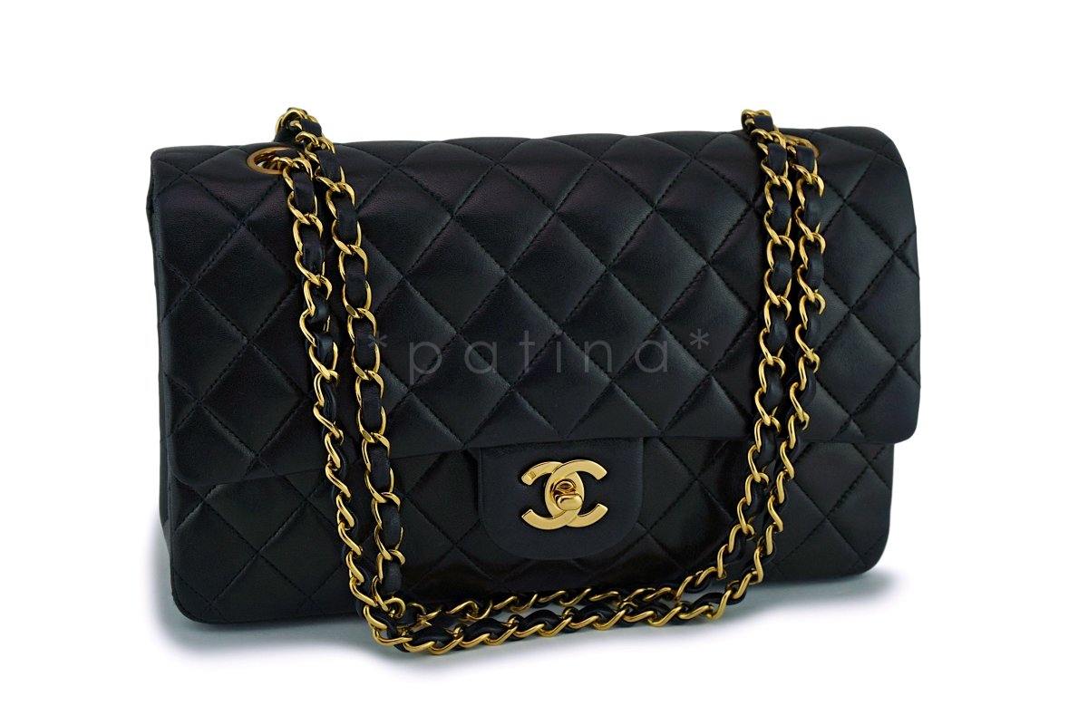 Chanel Black Lambskin Classic Double Flap Bag 24k GHW - Image 2