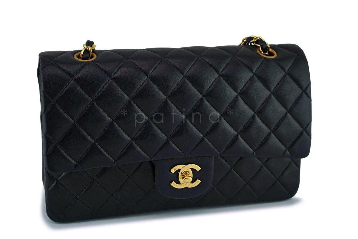 Chanel Black Lambskin Classic Double Flap Bag 24k GHW - Image 3
