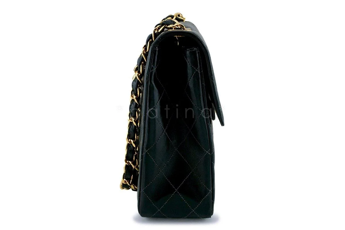 Chanel Black Lambskin Jumbo Classic Quilted Flap Bag 24k GHW - Image 4