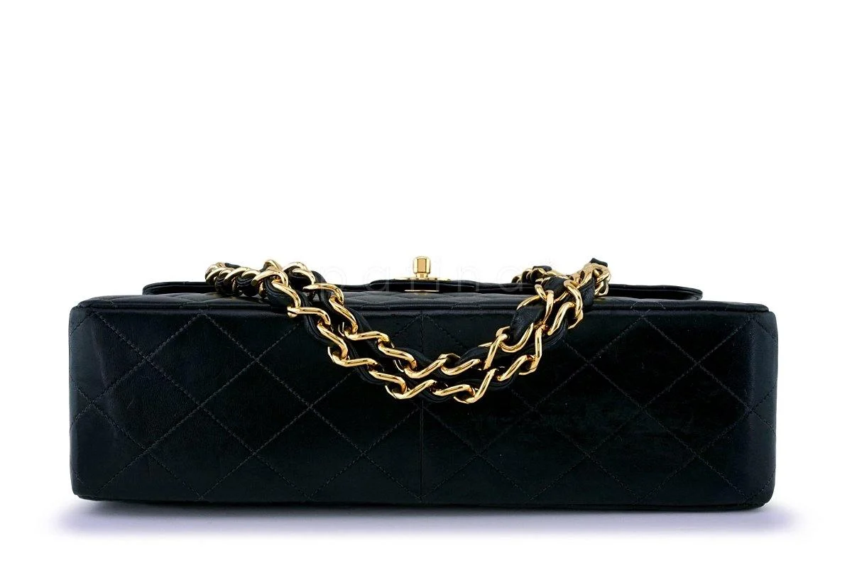 Chanel Black Lambskin Jumbo Classic Quilted Flap Bag 24k GHW - Image 6