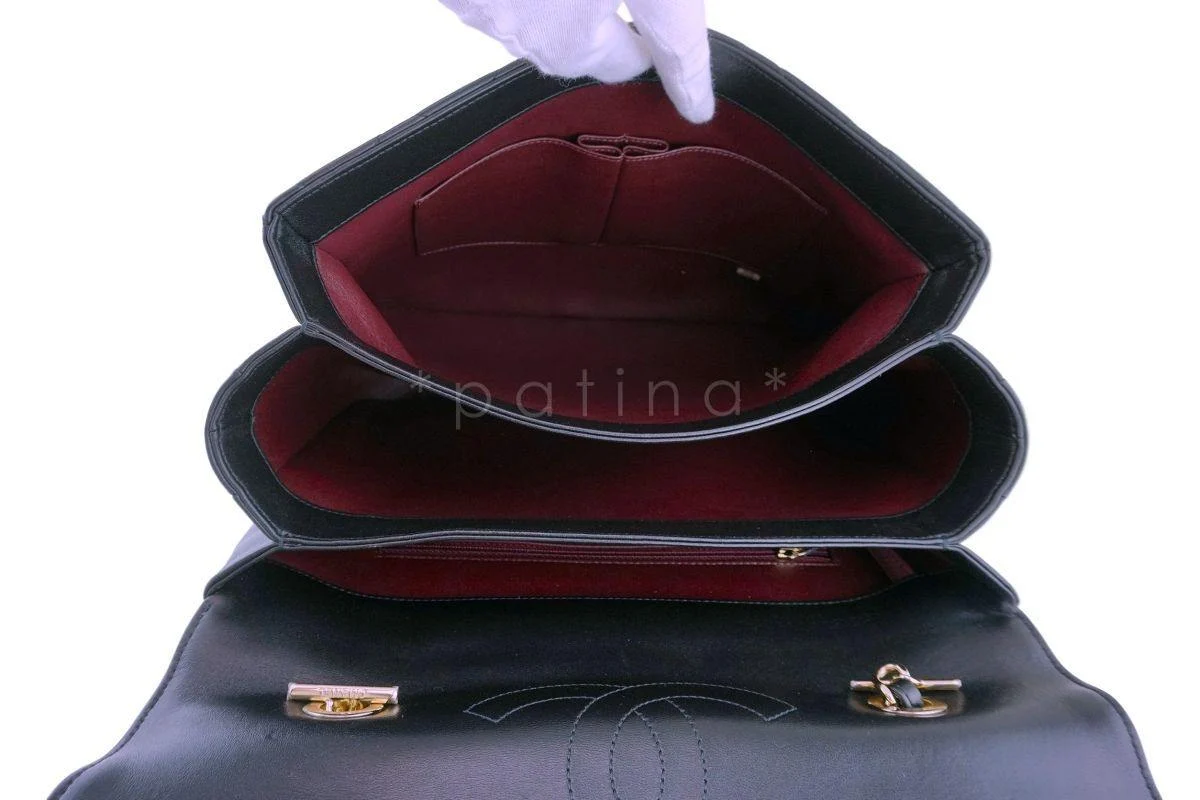 Chanel Black Lambskin Large Classic Trendy CC Flap Bag GHW - Image 10