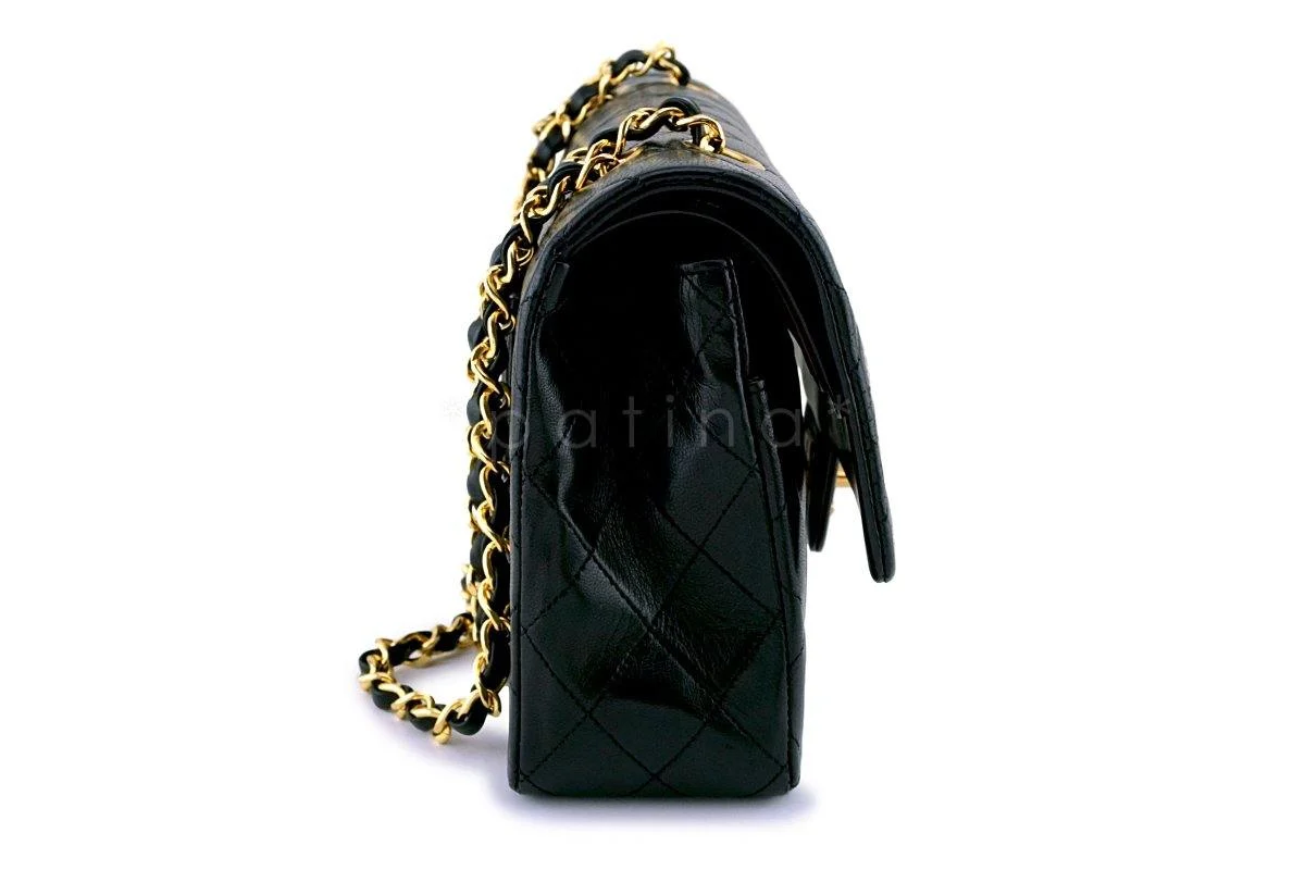 Chanel Black Lambskin Medium Classic Double Flap Bag 24k GHW - Image 4