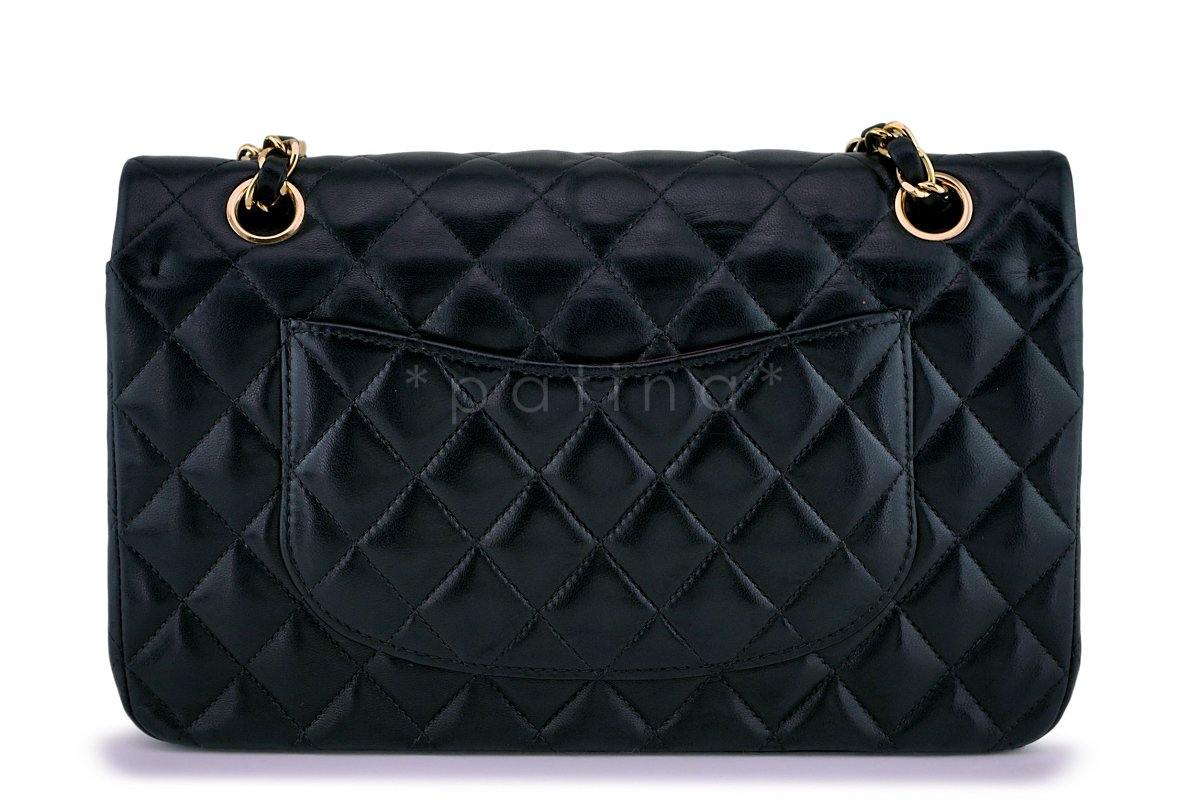 Chanel Black Lambskin Medium Classic Double Flap Bag 24k GHW - Image 5