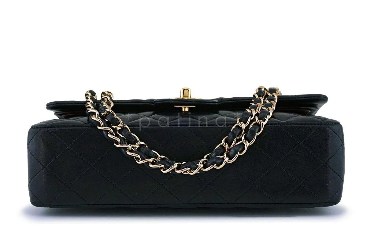 Chanel Black Lambskin Medium Classic Double Flap Bag 24k GHW - Image 6
