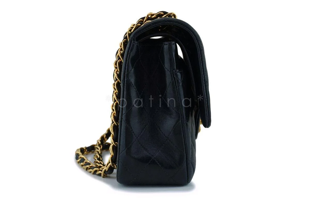 Chanel Black Lambskin Medium Classic Double Flap Bag 24k GHW - Image 4
