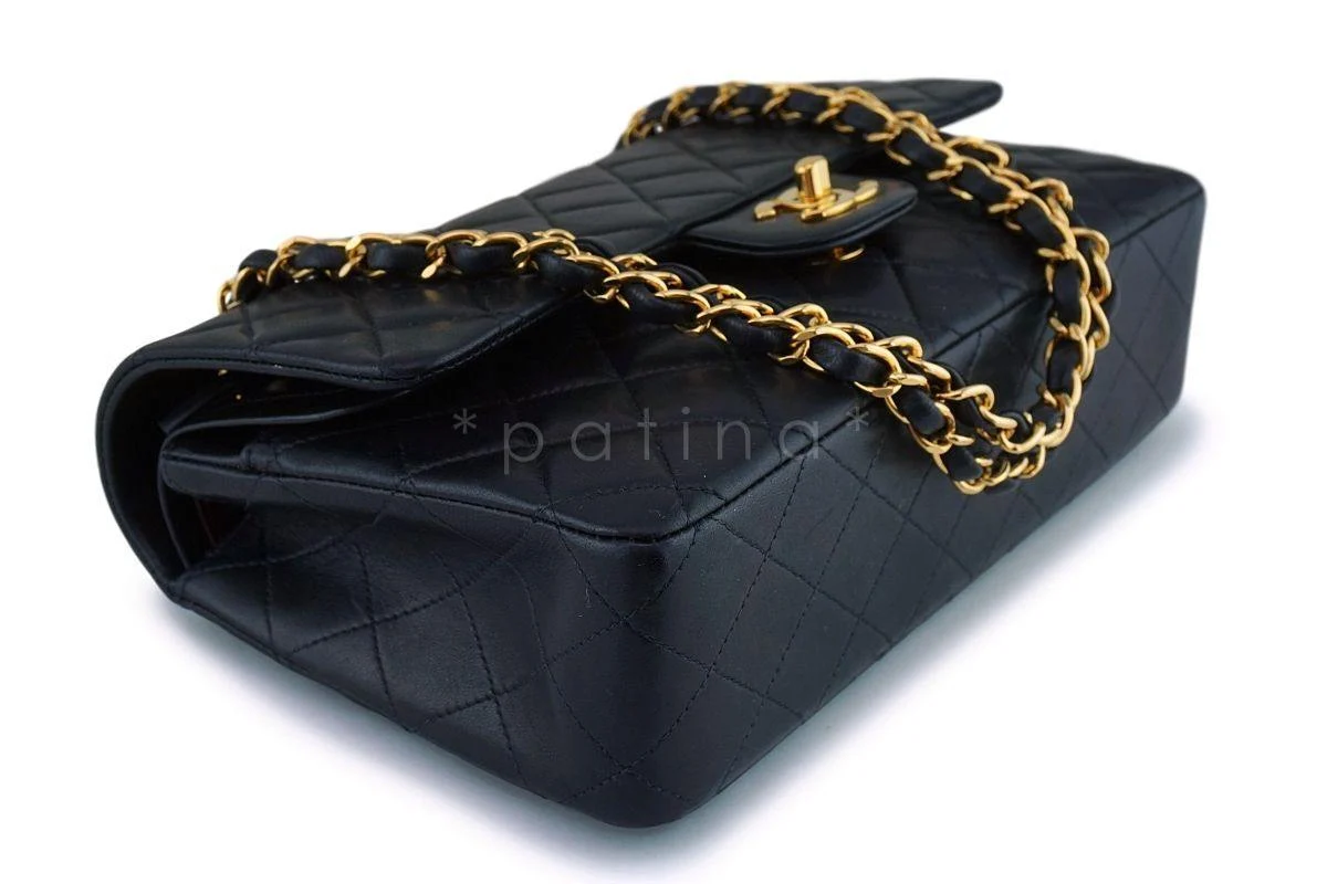 Chanel Black Lambskin Medium Classic Double Flap Bag 24k GHW - Image 7
