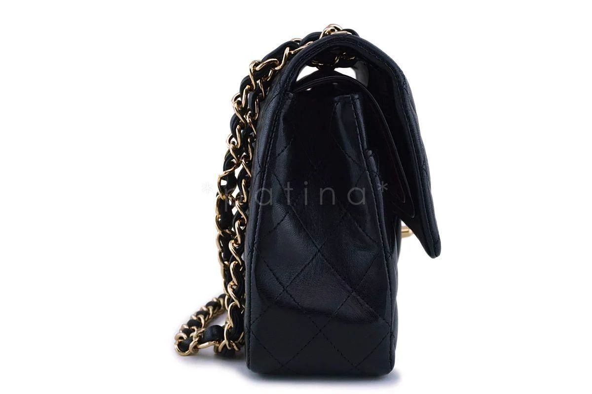 Chanel Black Lambskin Medium Classic Double Flap Bag 24k GHW - Image 4