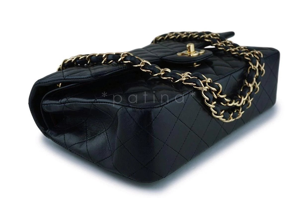 Chanel Black Lambskin Medium Classic Double Flap Bag 24k GHW - Image 7