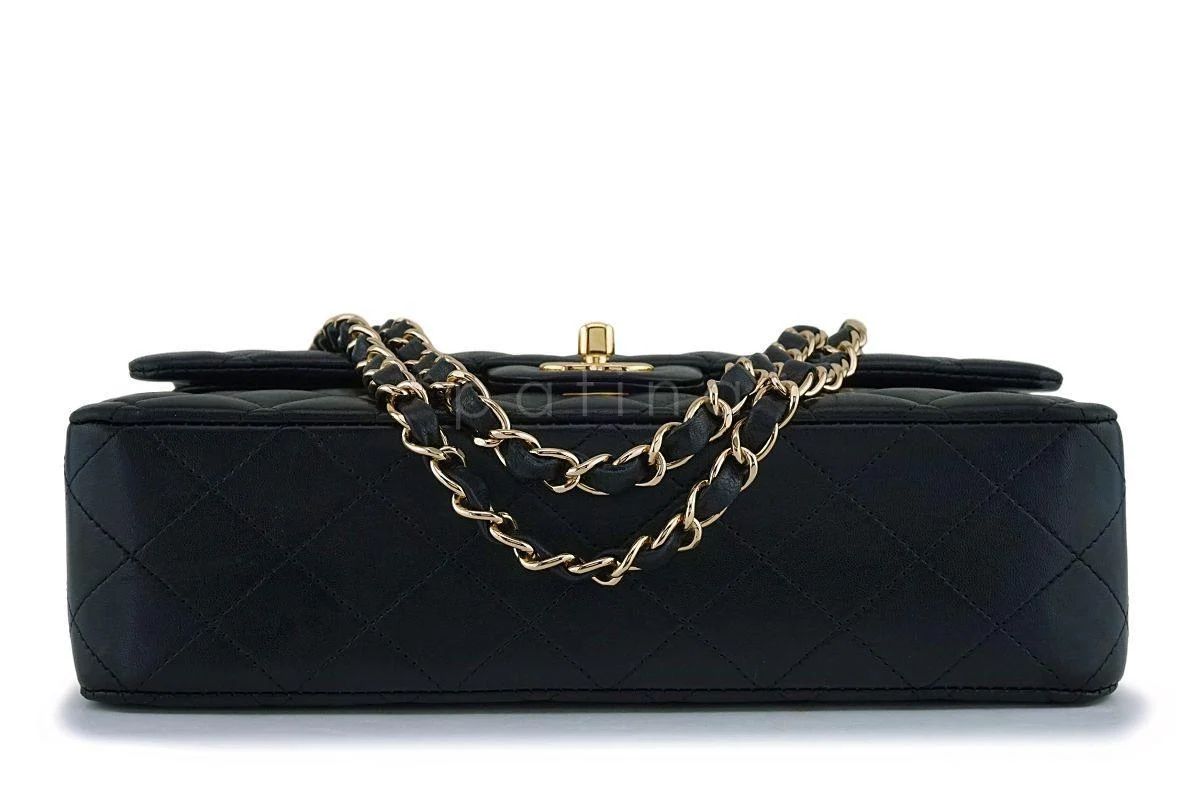 Chanel Black Lambskin Medium Classic Double Flap Bag 24k GHW - Image 6