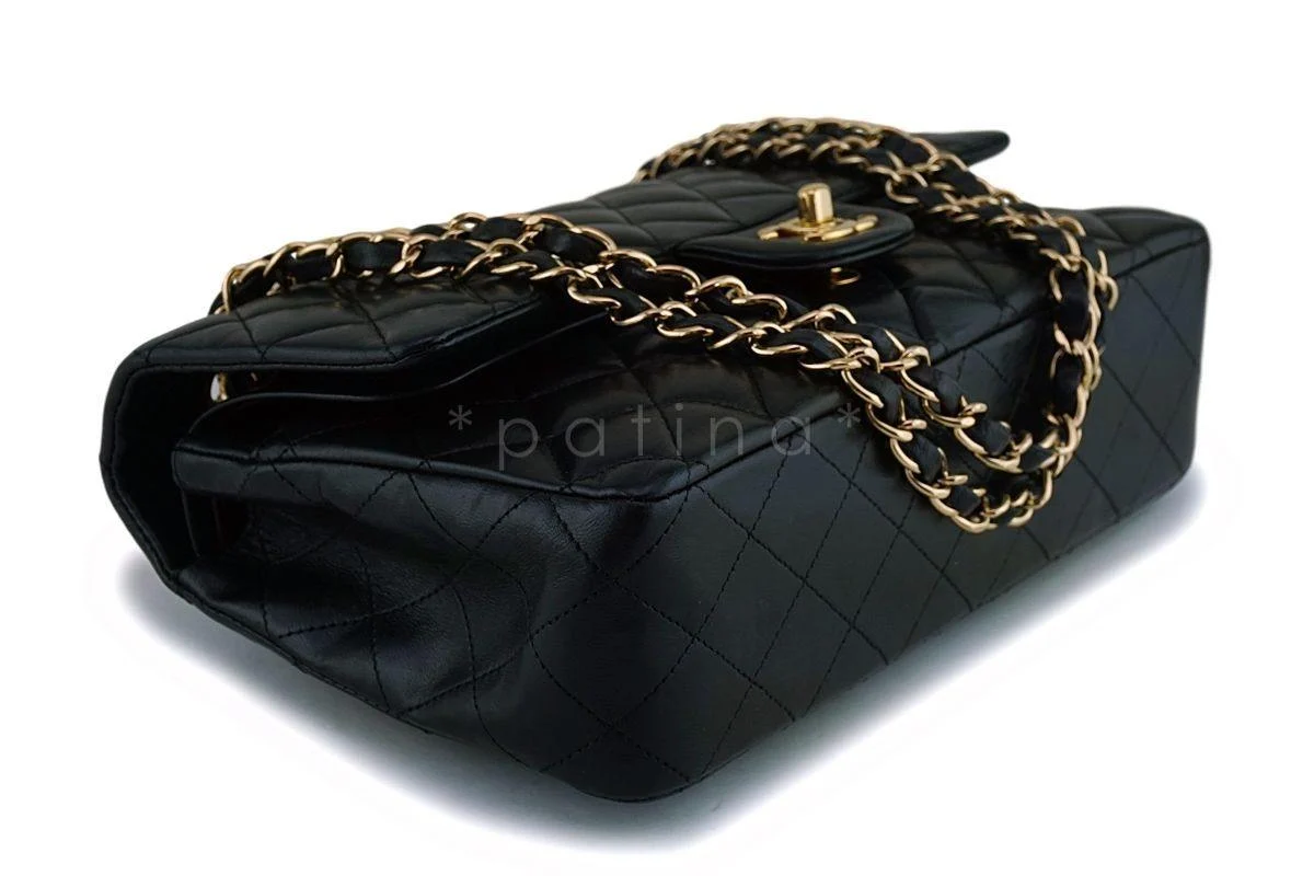 Chanel Black Lambskin Medium Classic Double Flap Bag 24k GHW - Image 7