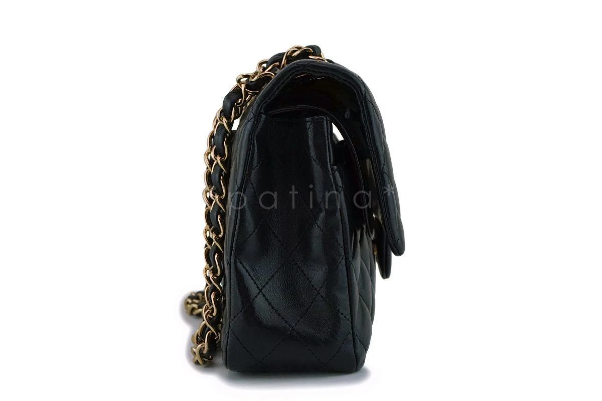 Chanel Black Lambskin Medium Classic Double Flap Bag 24k GHW - Image 4