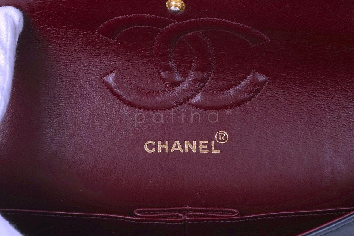 Chanel Black Lambskin Medium Classic Double Flap Bag 24k GHW - Image 10