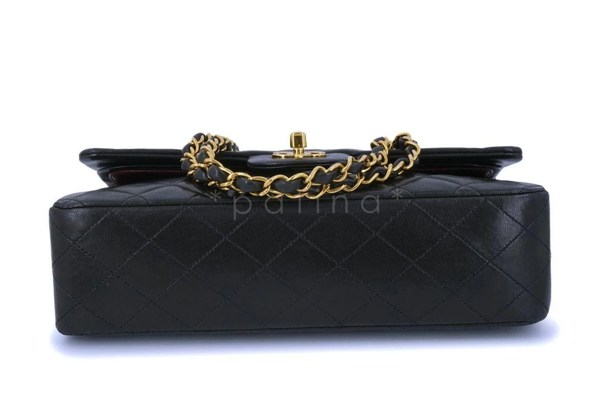 Chanel Black Lambskin Medium Classic Double Flap Bag 24k GHW - Image 5