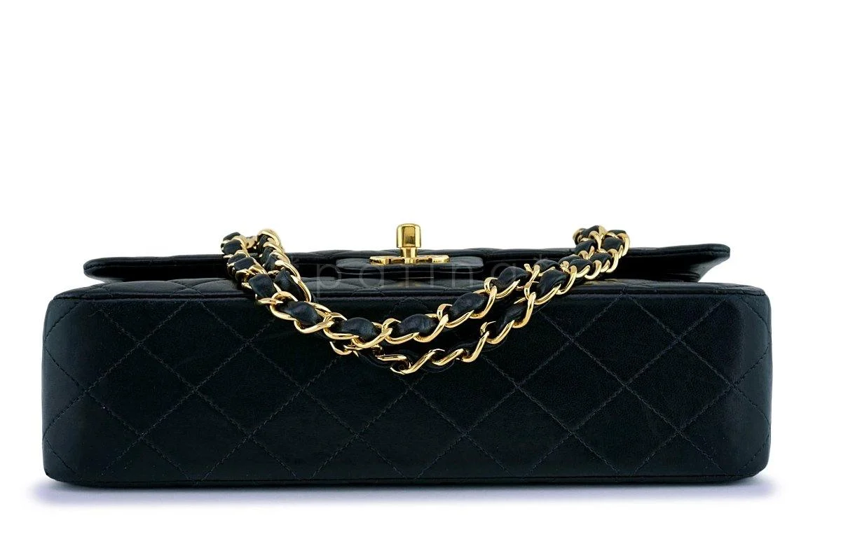 Chanel Black Lambskin Medium Classic Double Flap Bag 24k GHW - Image 6