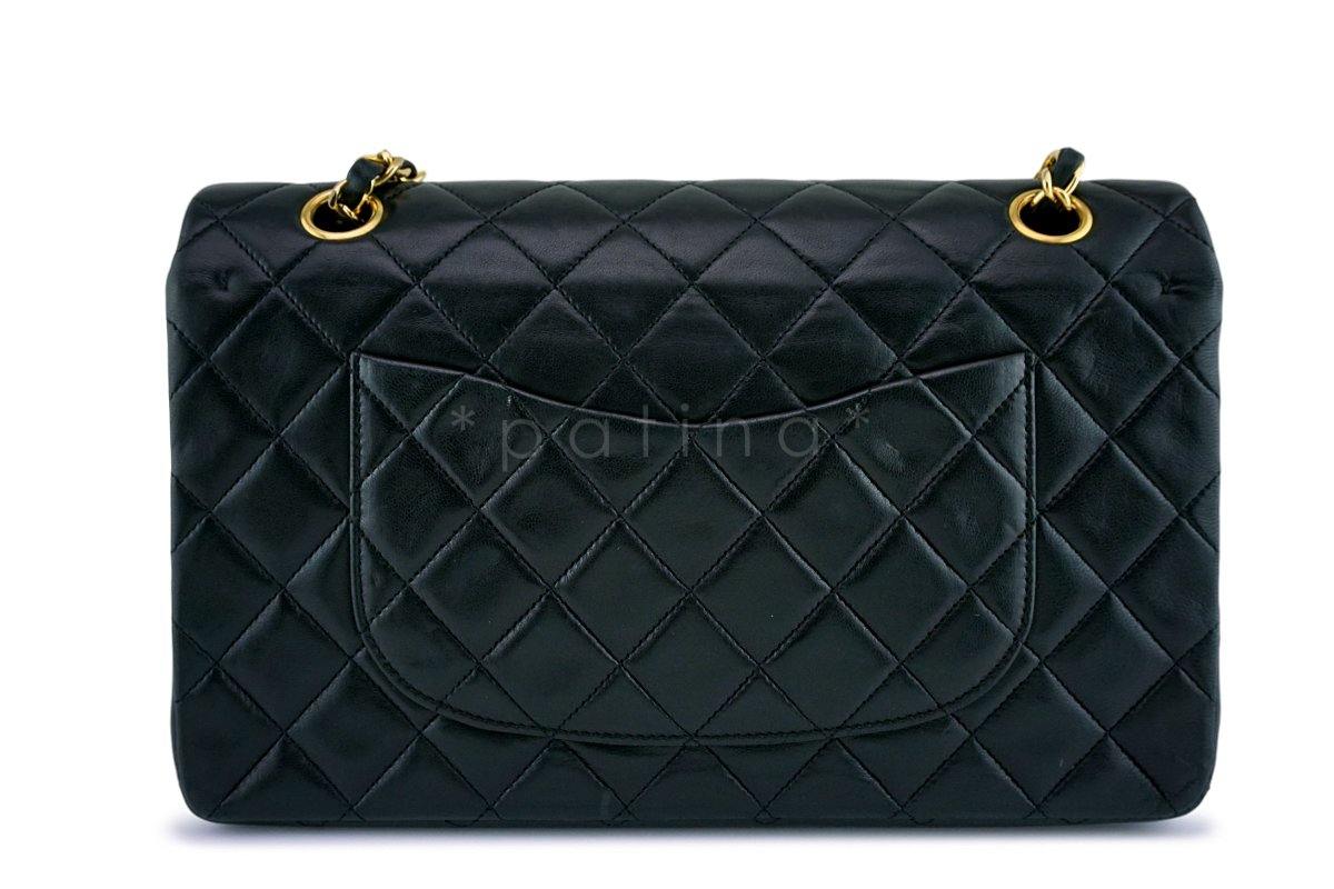Chanel Black Lambskin Medium Classic Double Flap Bag 24k GHW - Image 5