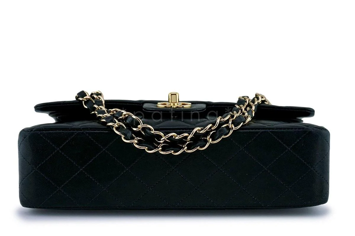 Chanel Black Lambskin Medium Classic Double Flap Bag 24k GHW - Image 6