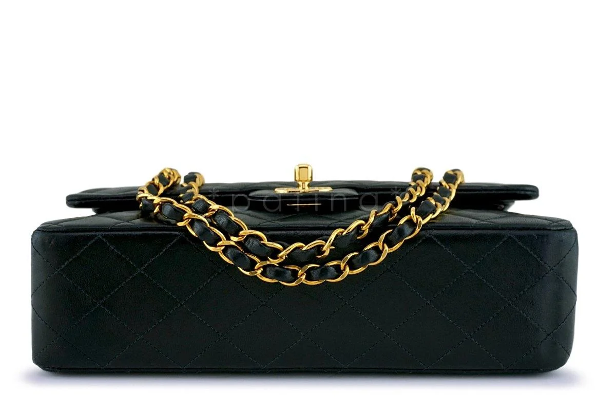 Chanel Black Lambskin Medium Classic Double Flap Bag 24k GHW - Image 6