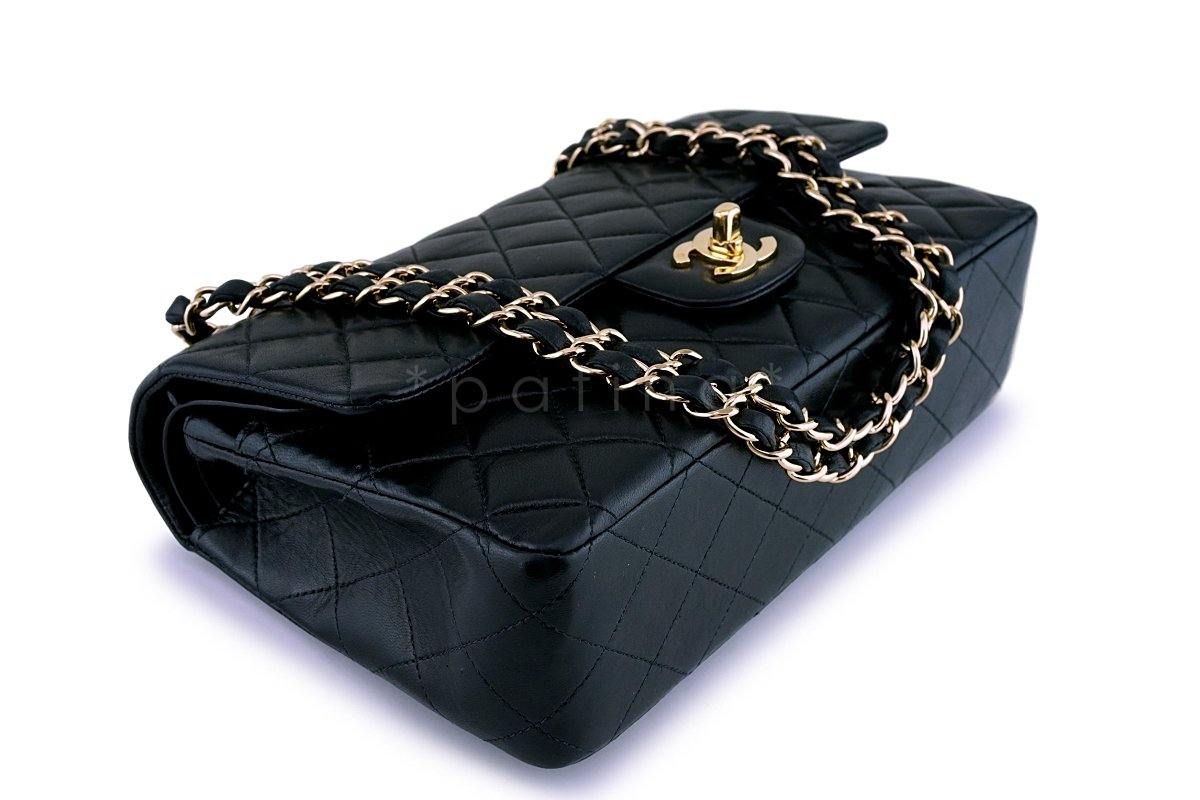 Chanel Black Lambskin Medium Classic Double Flap Bag 24k GHW - Image 7