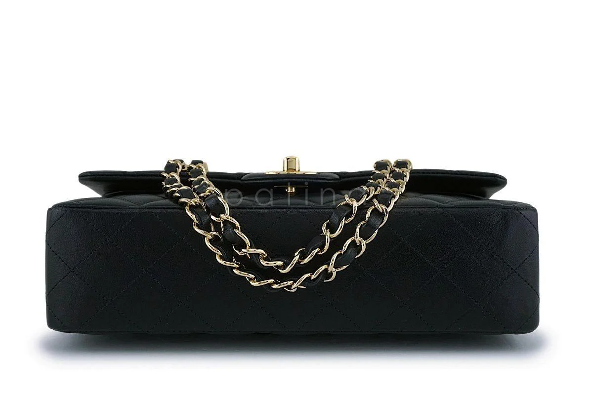 Chanel Black Lambskin Medium Classic Double Flap Bag GHW - Image 6