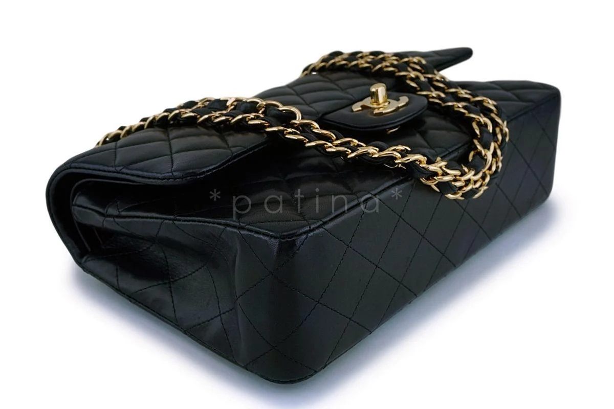 Chanel Black Lambskin Medium Classic Double Flap Bag GHW - Image 7