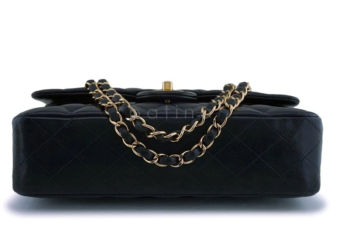 Chanel Black Lambskin Medium Classic Double Flap Bag GHW - Image 6