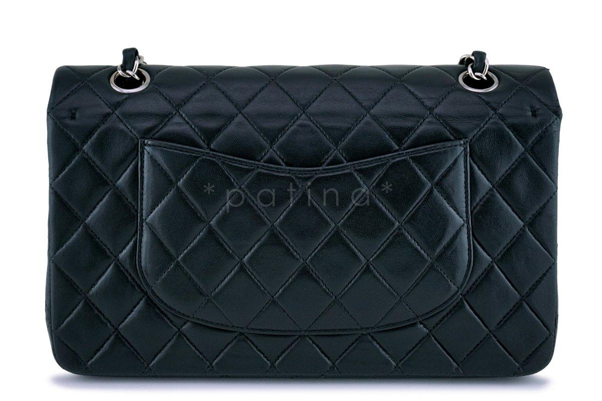 Chanel Black Lambskin Medium Classic Double Flap Bag SHW - Image 5
