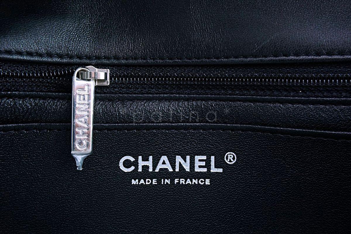 Chanel Black Lambskin Rectangular Mini Classic Flap Bag SHW - Image 11