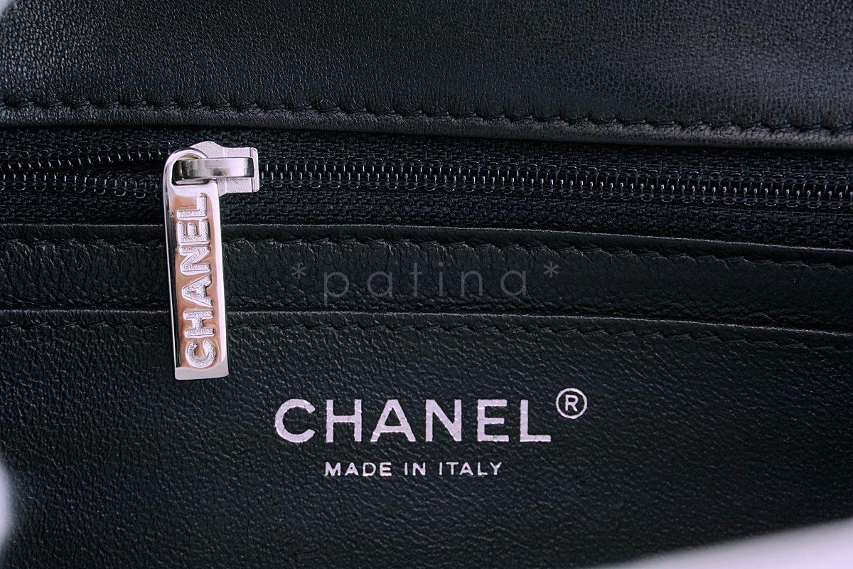 Chanel Black Lambskin Rectangular Mini Classic Flap Bag SHW - Image 11