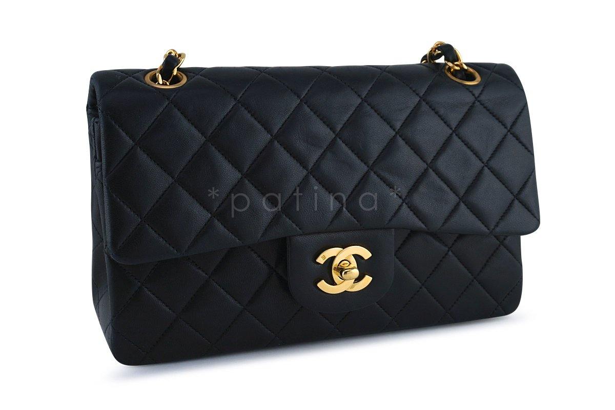 Chanel Black Lambskin Small Classic 2.55 Double Flap Bag - Image 3