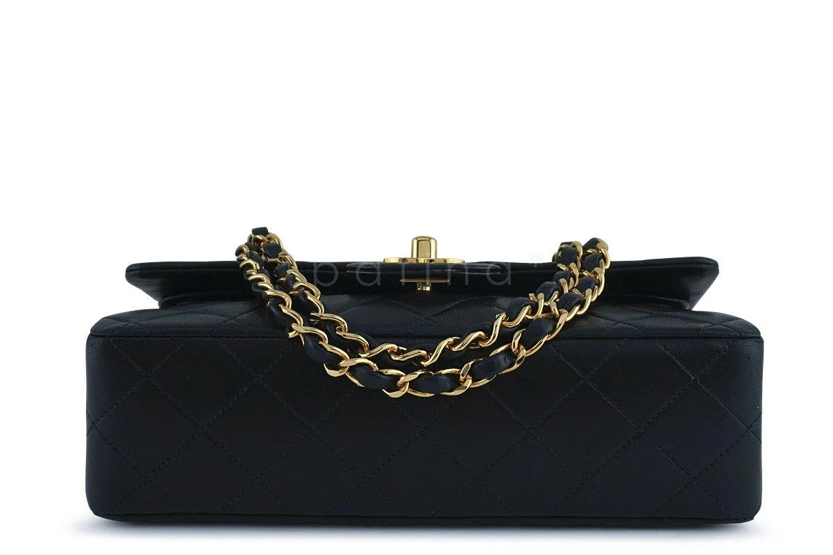 Chanel Black Lambskin Small Classic 2.55 Double Flap Bag - Image 6