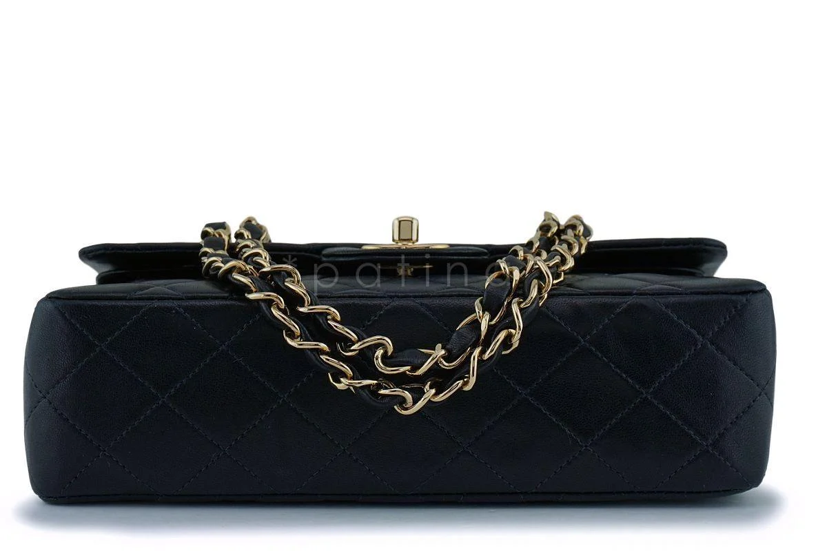 Chanel Black Lambskin Small Classic Double Flap Bag 24k GHW - Image 5
