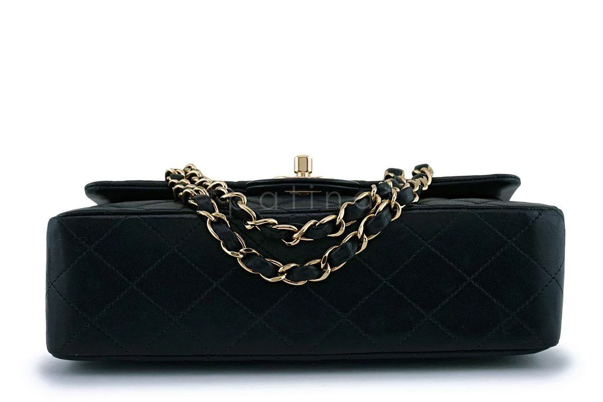 Chanel Black Lambskin Small Classic Double Flap Bag 24k GHW - Image 6