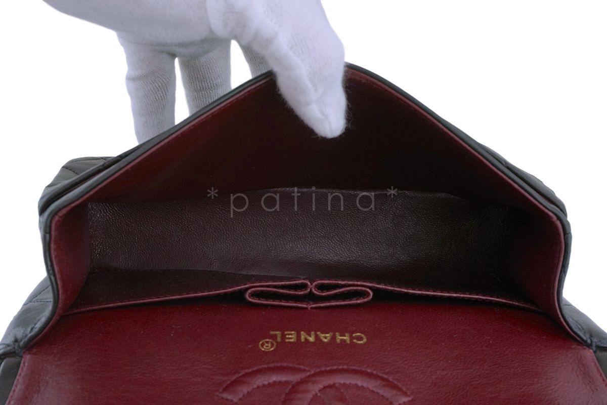 Chanel Black Lambskin Small Classic Double Flap Bag 24k GHW - Image 10