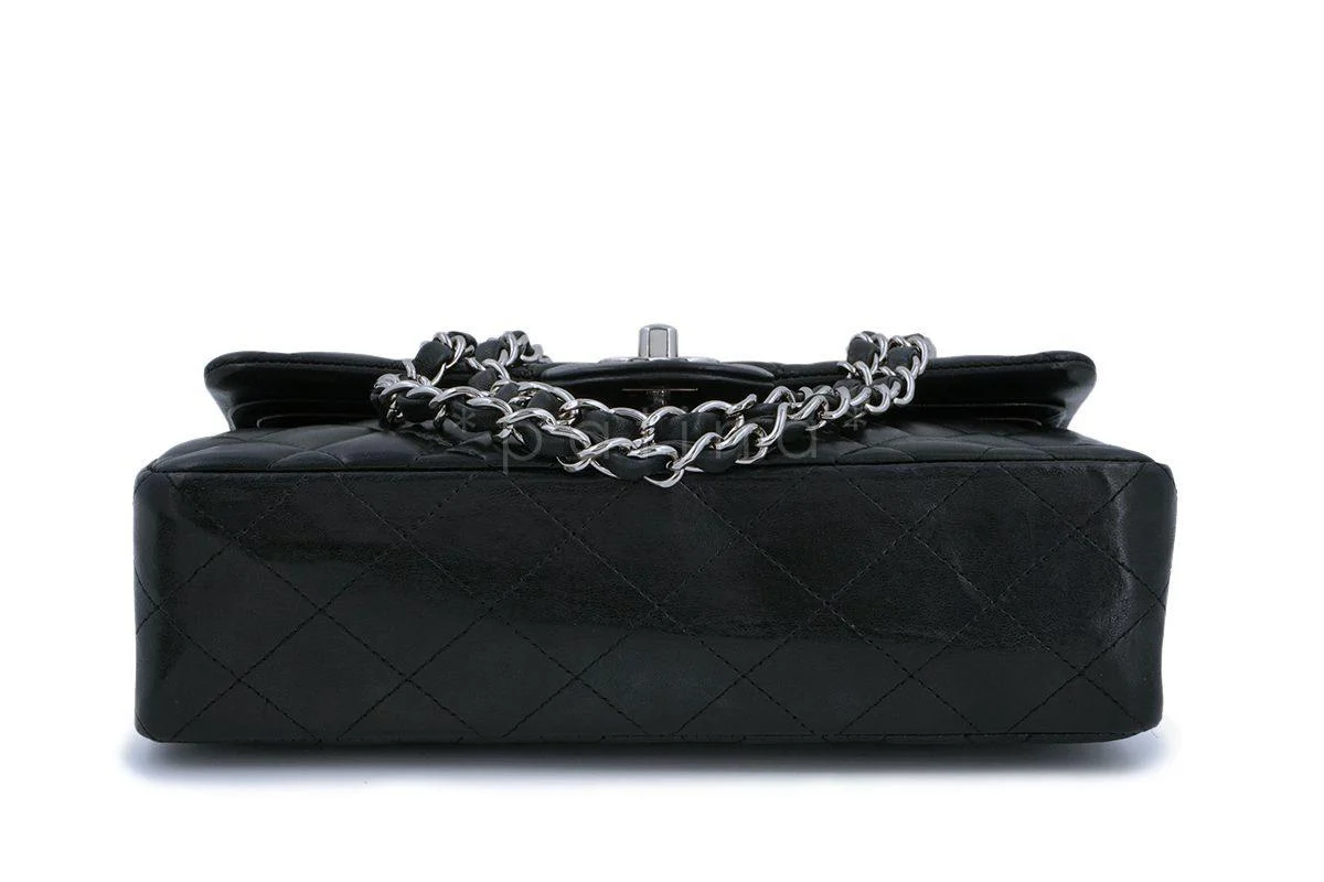 Chanel Black Lambskin Small Classic Double Flap Bag SHW - Image 6