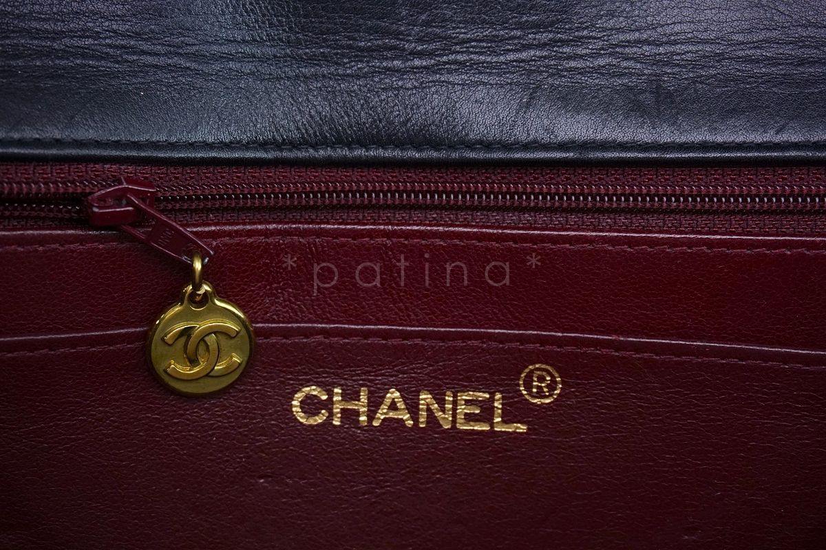 Chanel Black Lambskin Vintage Maxi Classic Flap Bag 24k GHW - Image 11