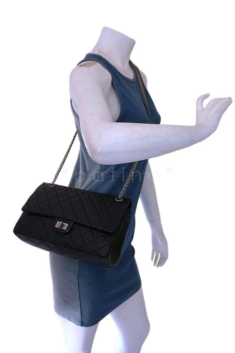 Chanel Black Medium 226 2.55 Reissue Classic Double Flap Bag RHW - Image 16