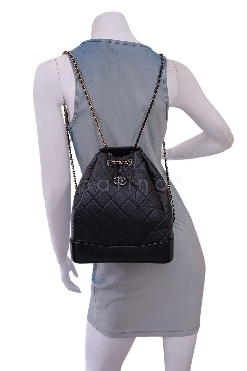Chanel Black Medium Gabrielle Backpack Rucksack Bag - Image 11