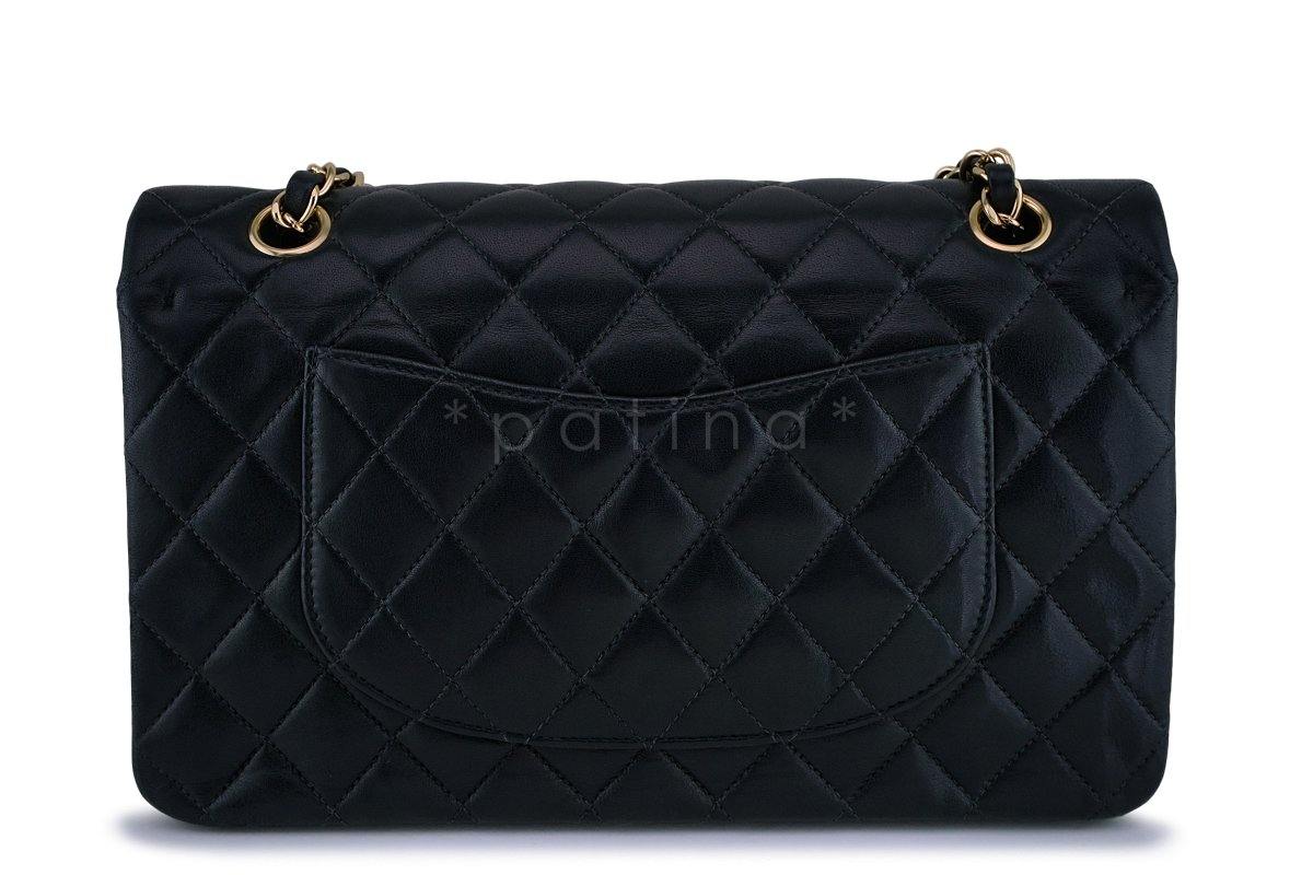 Chanel Black Medium Lambskin Classic Double Flap Bag 24K GHW - Image 5