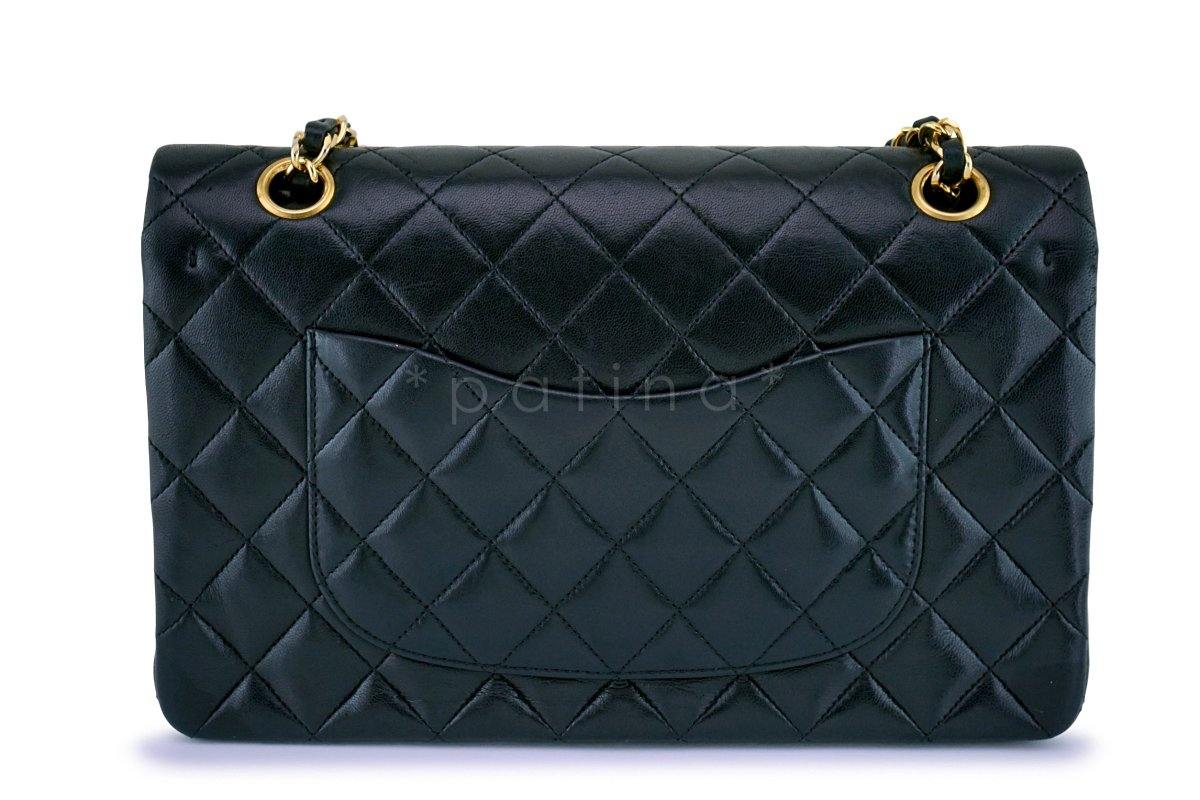 Chanel Black Medium Lambskin Classic Double Flap Bag 24k GHW - Image 5
