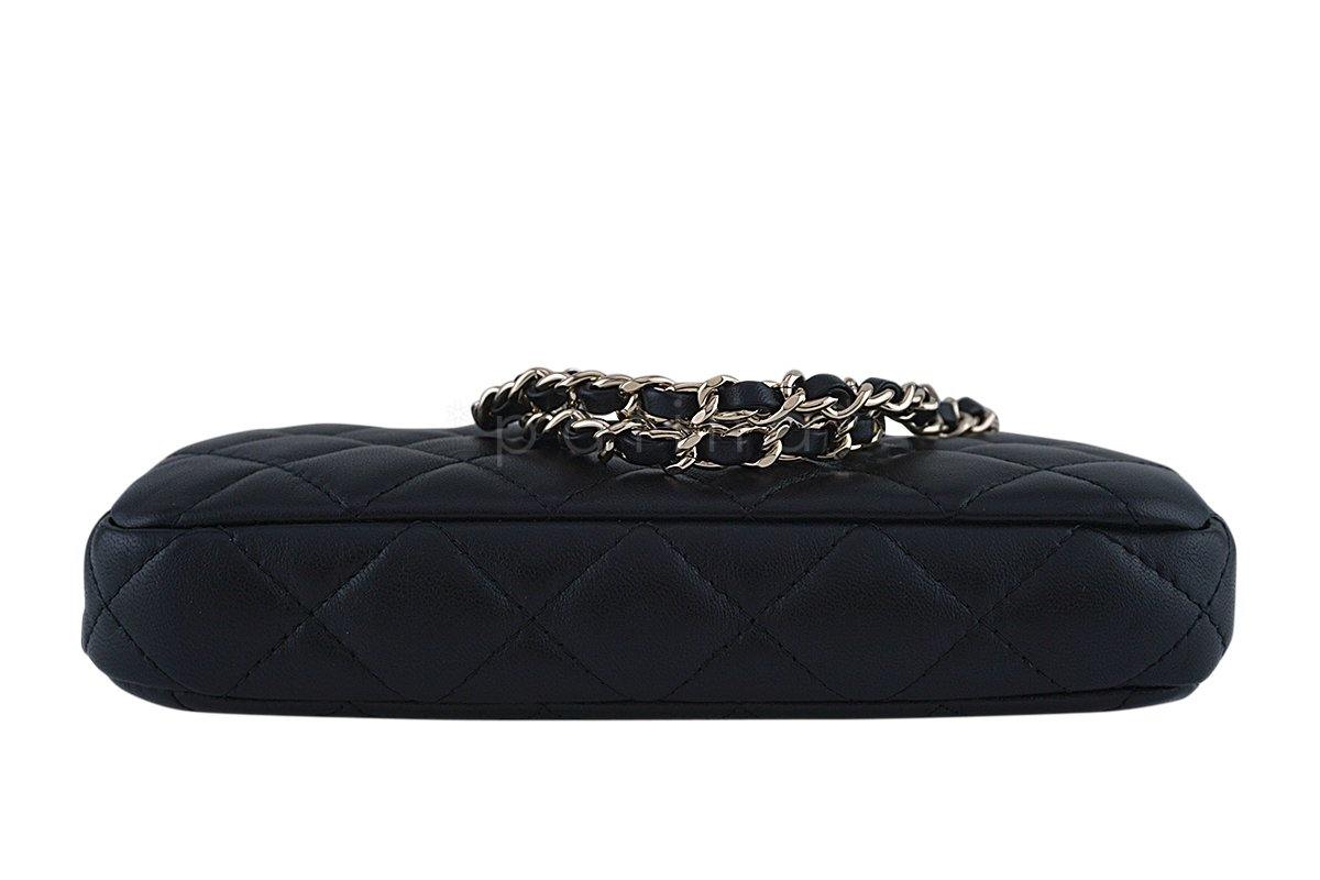 Chanel Black Mini Camera Case Zip Wallet on Chain WOC Bag - Image 5