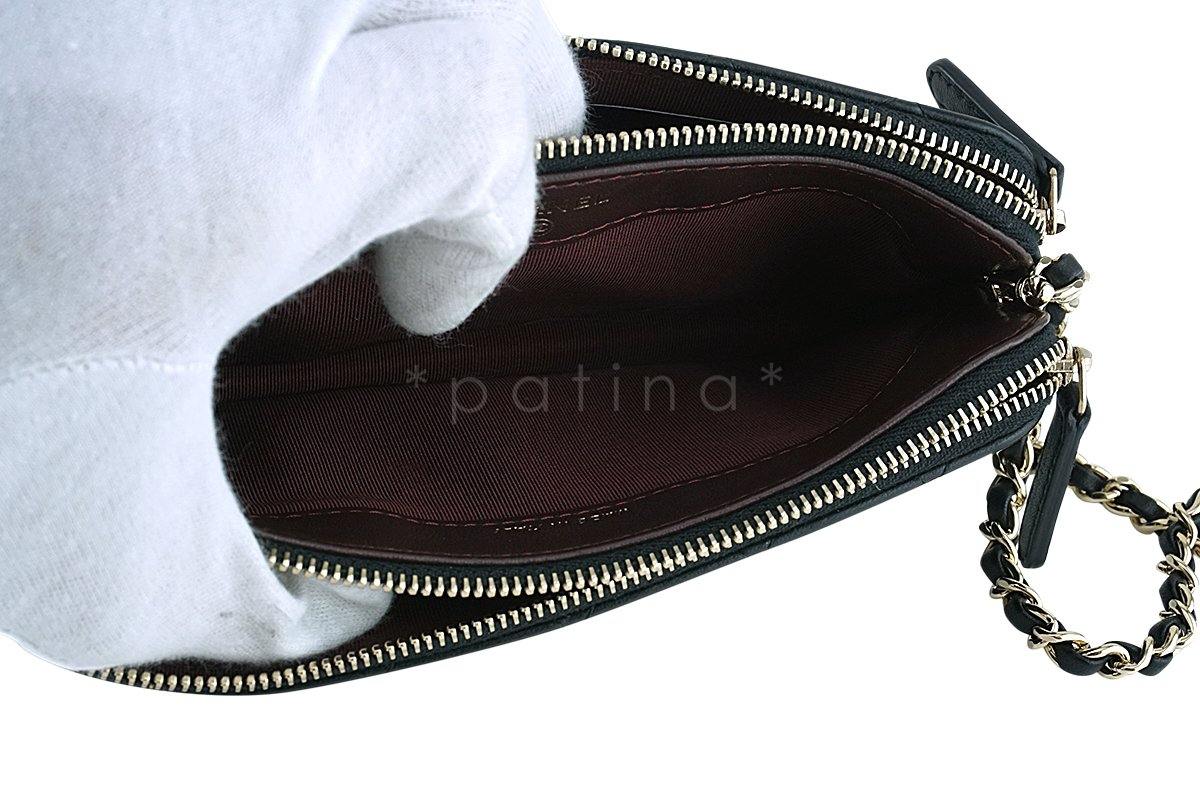 Chanel Black Mini Camera Case Zip Wallet on Chain WOC Bag - Image 7