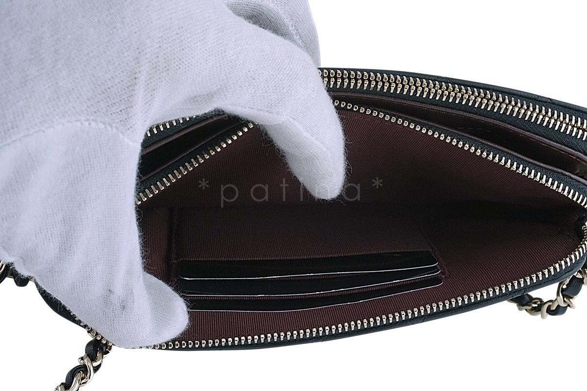 Chanel Black Mini Camera Case Zip Wallet on Chain WOC Bag - Image 9