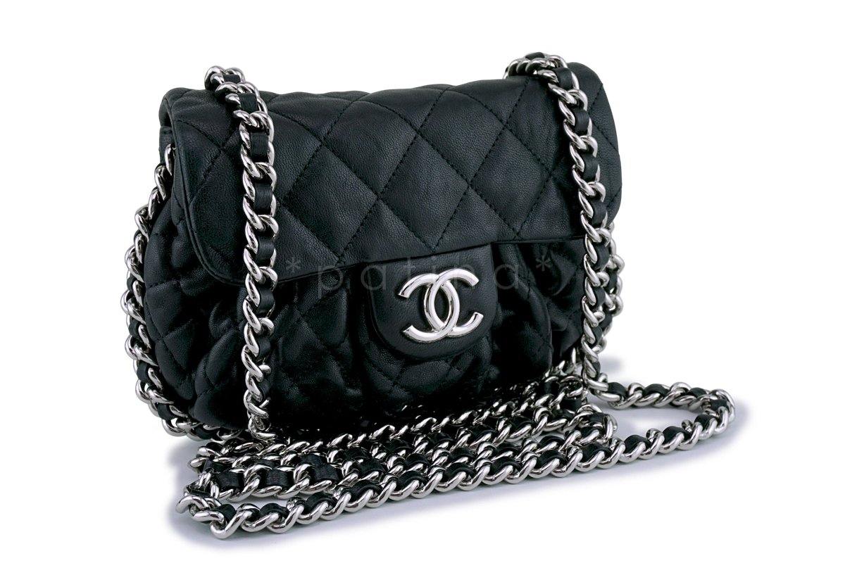 Chanel Black Mini/Small Chain Around Rounded Classic Cross Body Flap Bag - Image 2