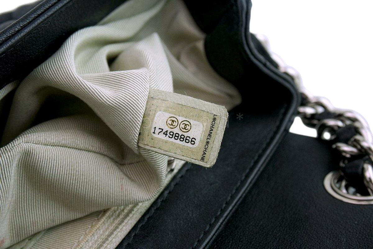 Chanel Black Mini/Small Chain Around Rounded Classic Cross Body Flap Bag SHW - Image 11